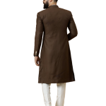 Classic Cocoa Brown Achkan for Men | Elegant Ethnic Wear | Jaipurio